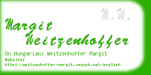 margit weitzenhoffer business card